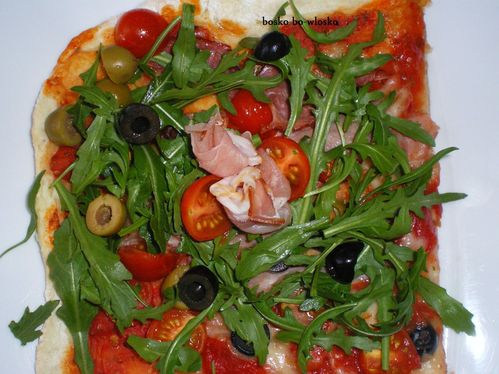 boskobowlosko PIZZA PROSCIUTTO CRUDO E RUCOLA