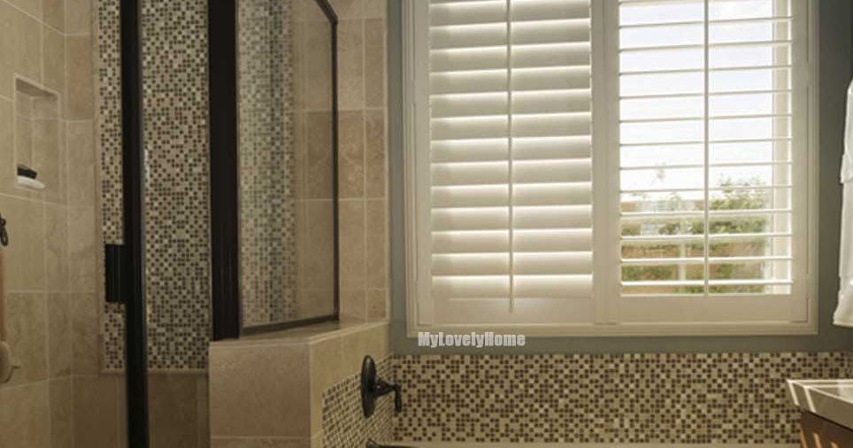 Waterproof Shutters For Bathroom Windows Shower Treatment My Lovely