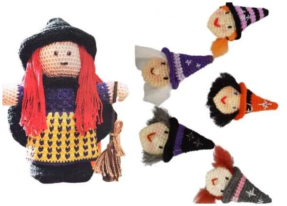 brujas crochet, brujas amigurumi, patrones crochet