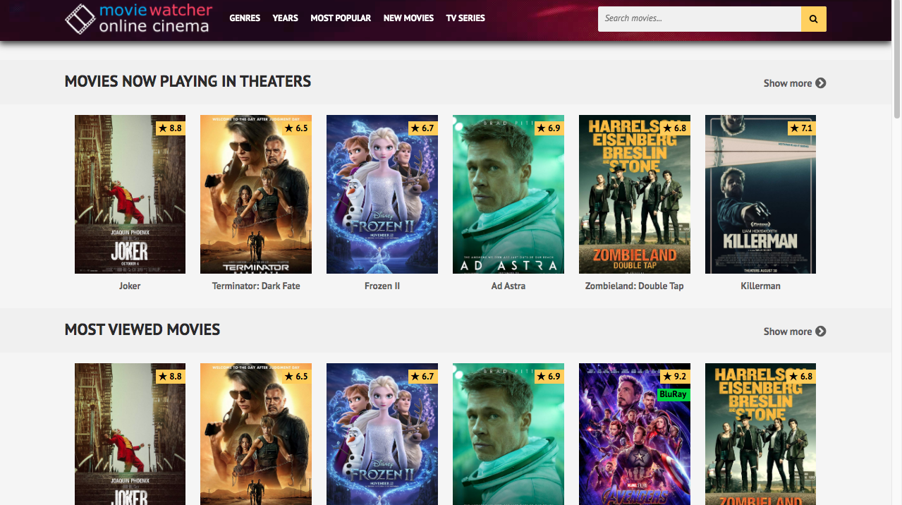 Top 6 Best Sites Like  Moviewatcher for Watching HD Movies Online for Free