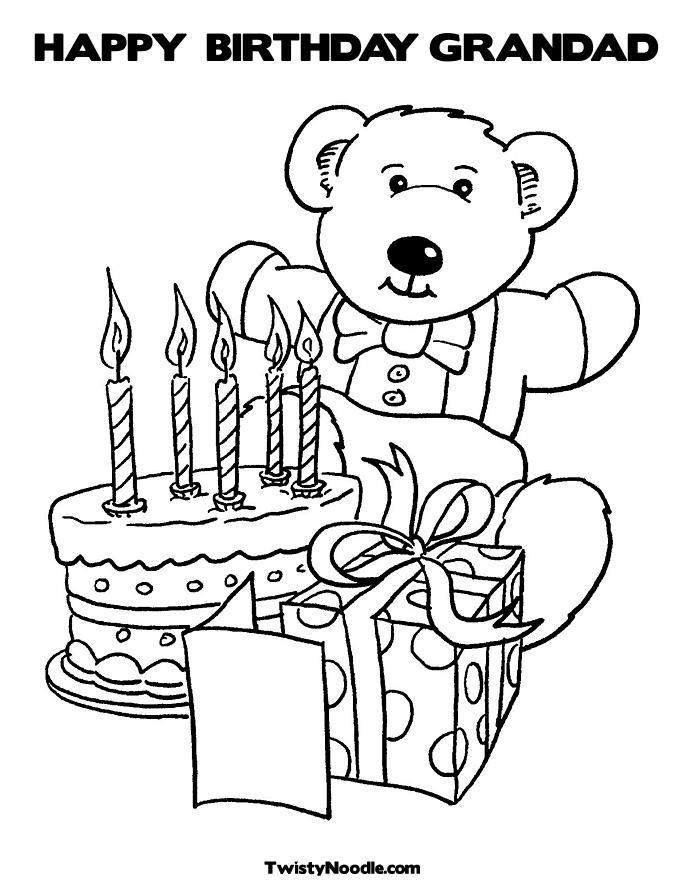 Happy Birthday Grandpa Coloring Pages ~ Coloring Pages