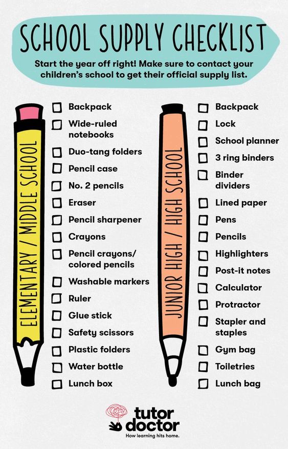 Back To School Supplies List For High School 302439 Back To Back To School Supplies List For High School 302439 Back To