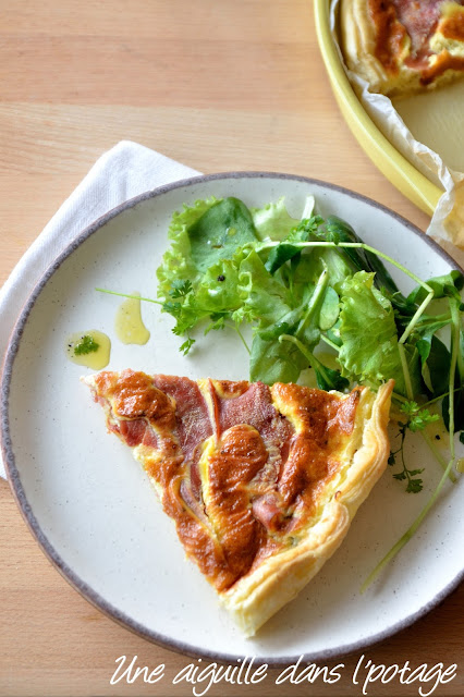 Tarte au jambon Serrano et bleu d'Auvergne