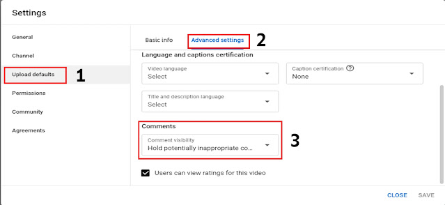 how to enable or disable YouTube comments