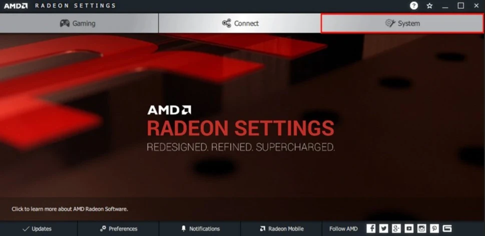 جعل كارت الشاشه AMD الأساسى