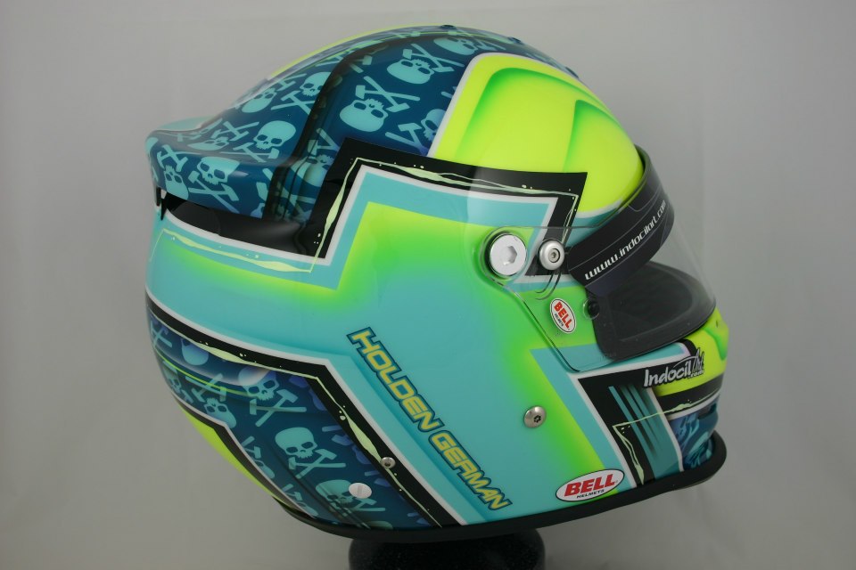 Racing Helmets Garage: Bell RS3 Pro H.German 2012 by Indocil Art
