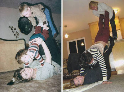 15 Peoples Recreated their Childhood Photos