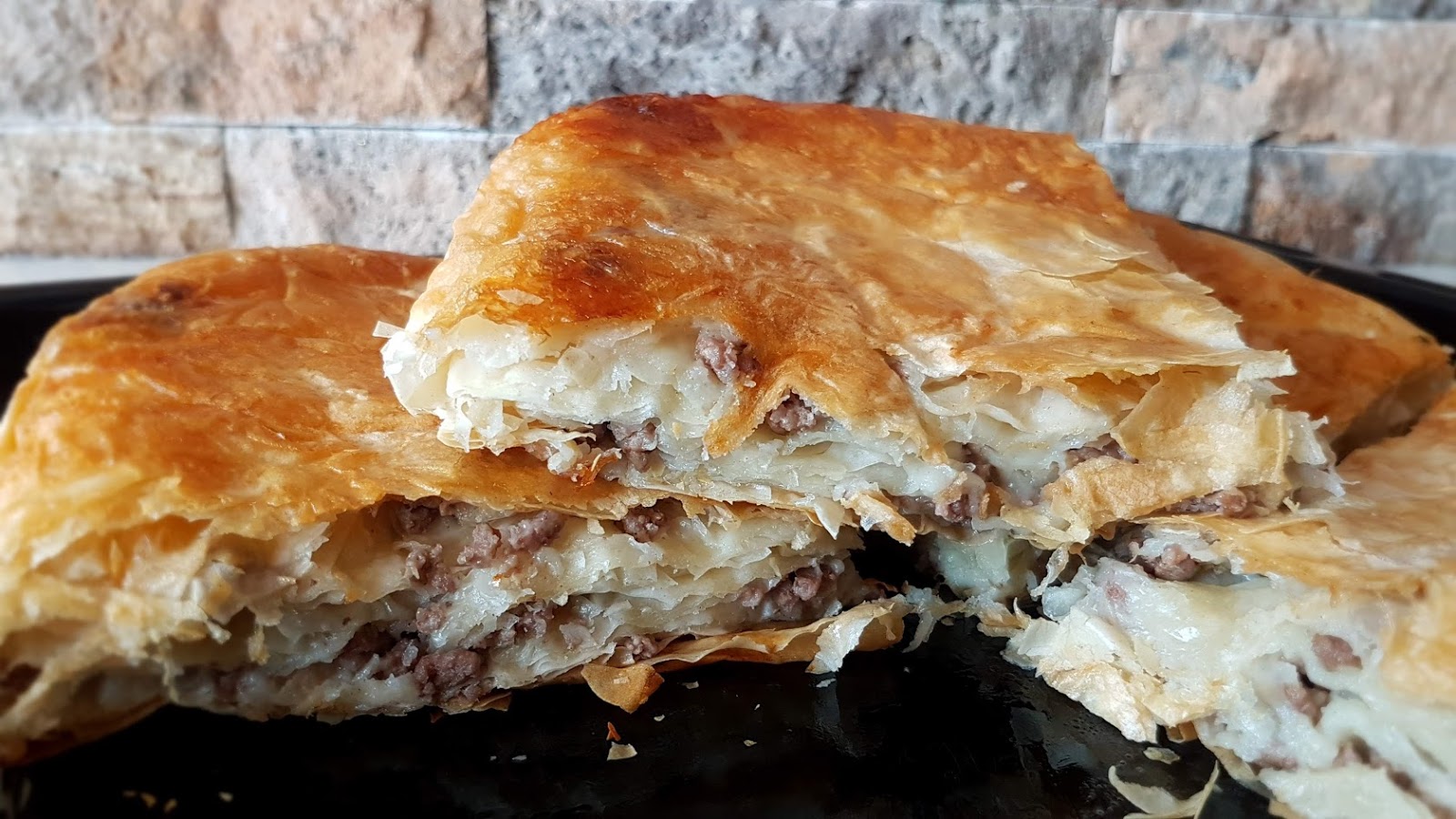 BEST FAST BUREK WITH MINCED MEAT Macedonian Cuisine