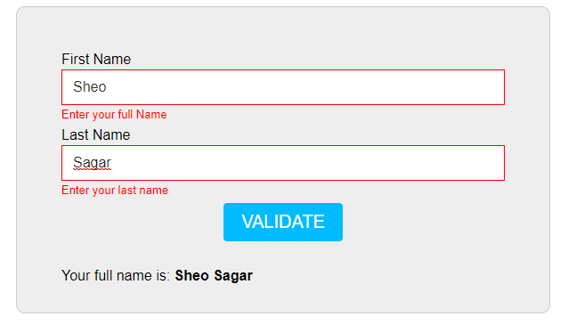How to create custom validation in jquery? - Online Tutorial For ...