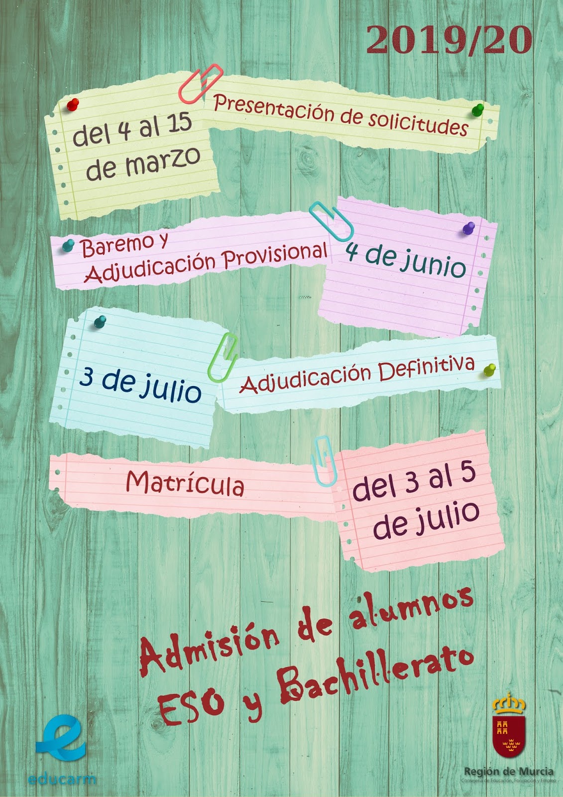 CEIP CERVANTES ADMISIÓN DE ALUMNOS 201920 CEIP CERVANTES ADMISIÓN DE ALUMNOS 201920