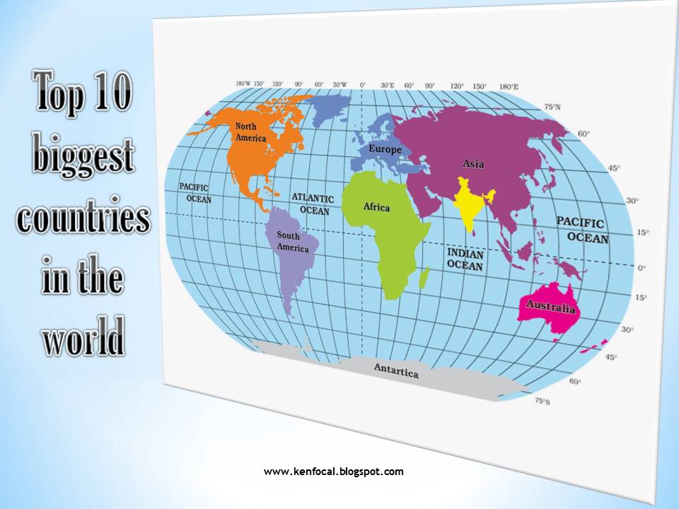 Top 10 Biggest countries in the world KenFocal