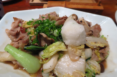 Suju Japanese Restaurant, pork belly kinoko cabbage