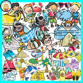 summer activity clip art
