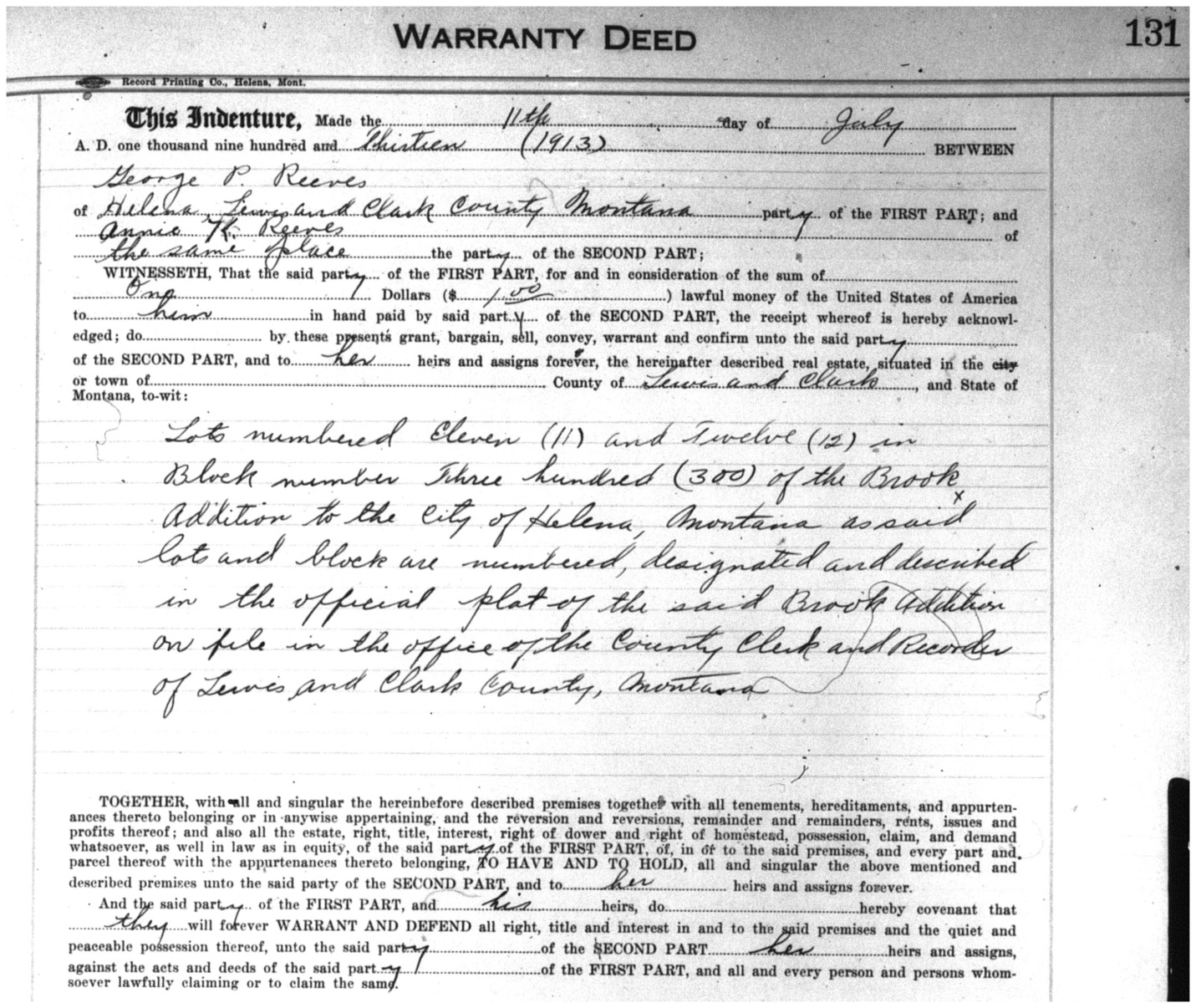 S.Well Genealogy Wisdom Wednesday Warranty v. Quitclaim Deeds