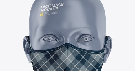Download Face Mask Mockup Front View PSD Mockup Templates