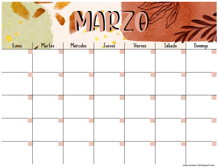 Planner Marzo 2023 Para Imprimir IMAGESEE