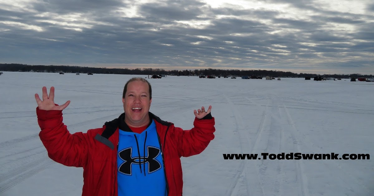 Todd Swank Ice Fishing on Spring Lake