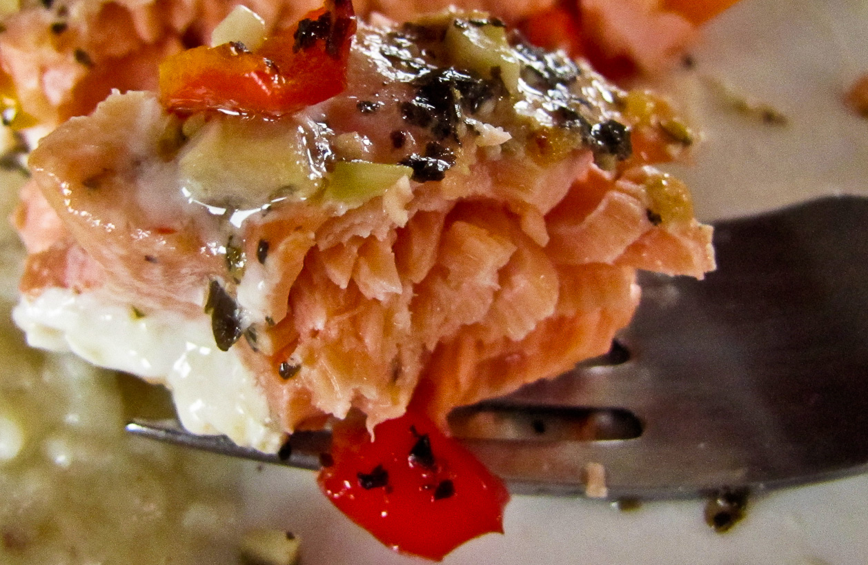 OnTheMoveIn the Galley Salmon and Sweet Pepper Salsa