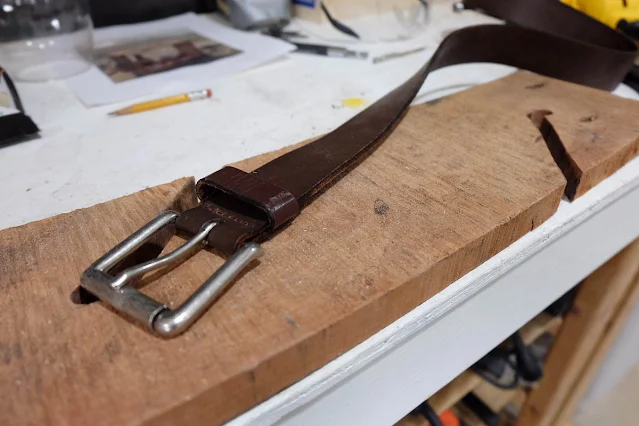 leather belt to make handle