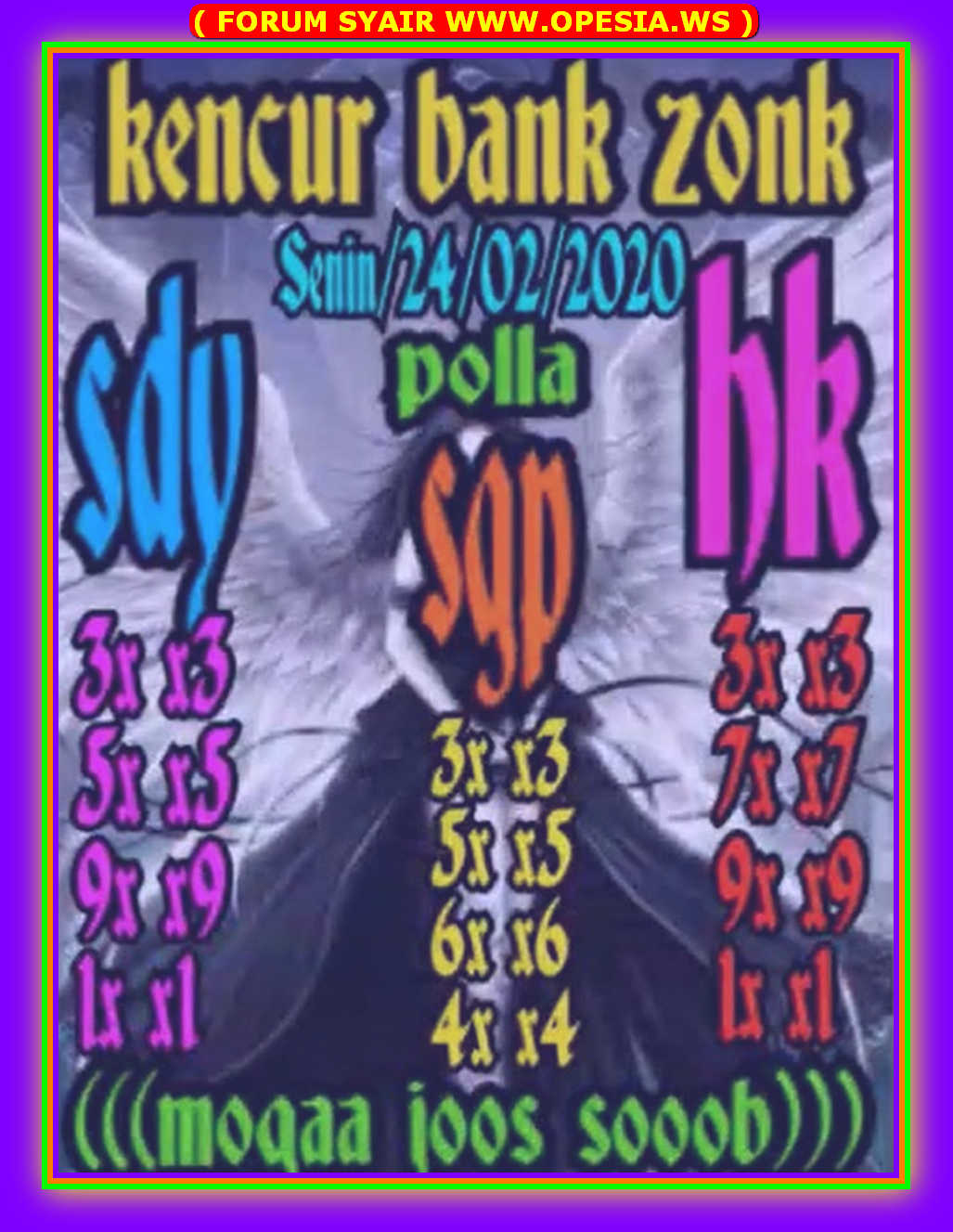 1 New Message) Kode Syair Hongkong 24 Februari 2020 - Forum Syair Togel  Hongkong Singapura Sydney