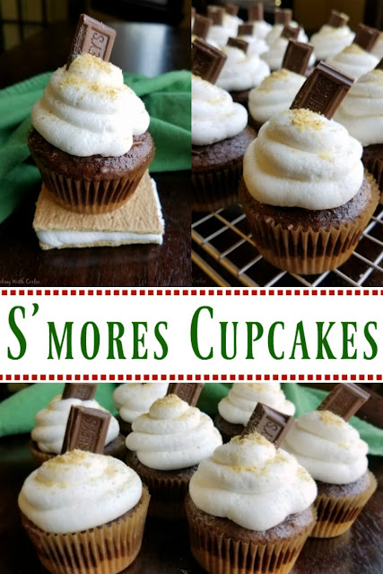 Chocolate cupcakes with a graham cracker crust and piled high with toasted marshmallow buttercream. S'mores cupcakes are a perfect bite of summer! Chocolate cupcakes with a graham cracker crust and piled high with toasted marshmallow buttercream. S'mores cupcakes are a perfect bite of summer!