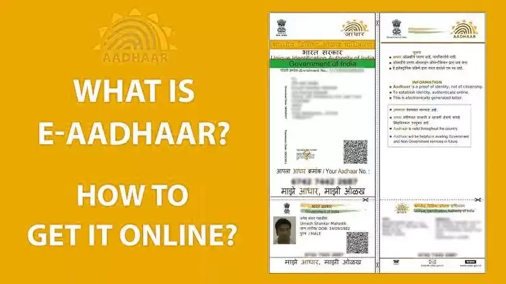 What is e-Aadhaar? Digital signature, Password, Download, Maskable