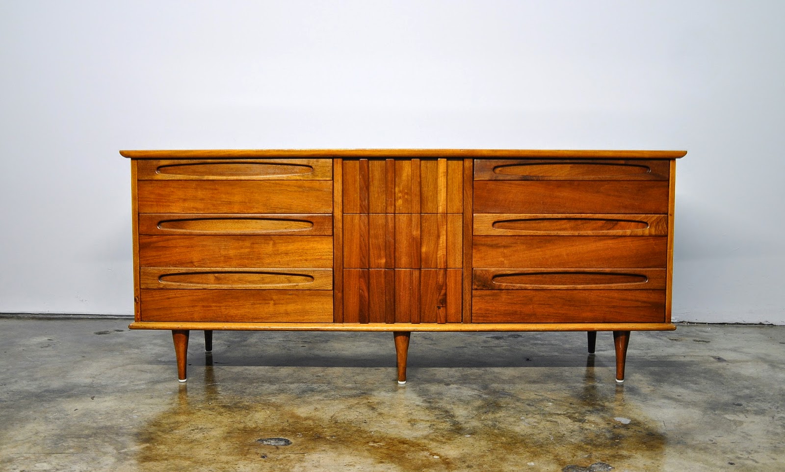 SELECT MODERN American of Martinsville Triple Dresser, Credenza or Buffet
