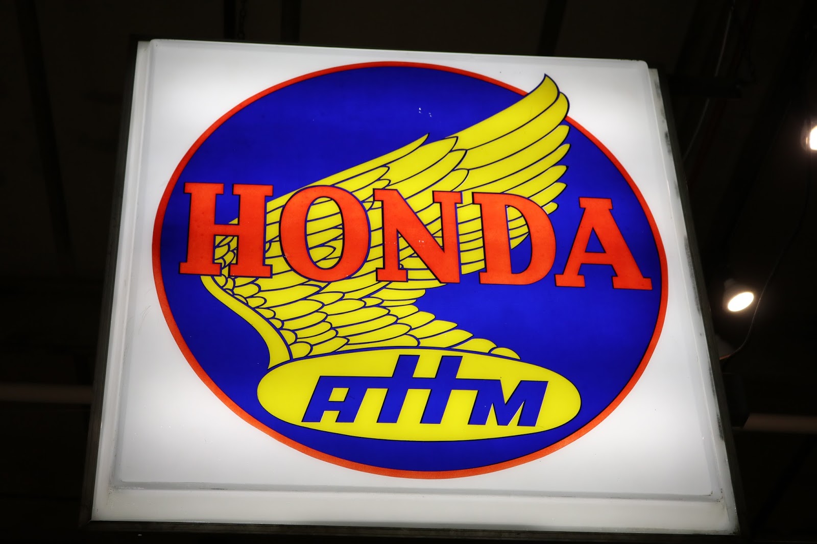 OldMotoDude: Honda Dealer Sign on display at the Forney Transportation