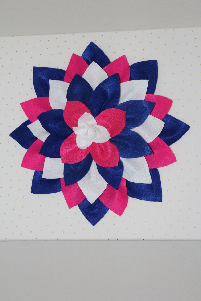 Create Kids Couture Felt Flower Wall Hanging