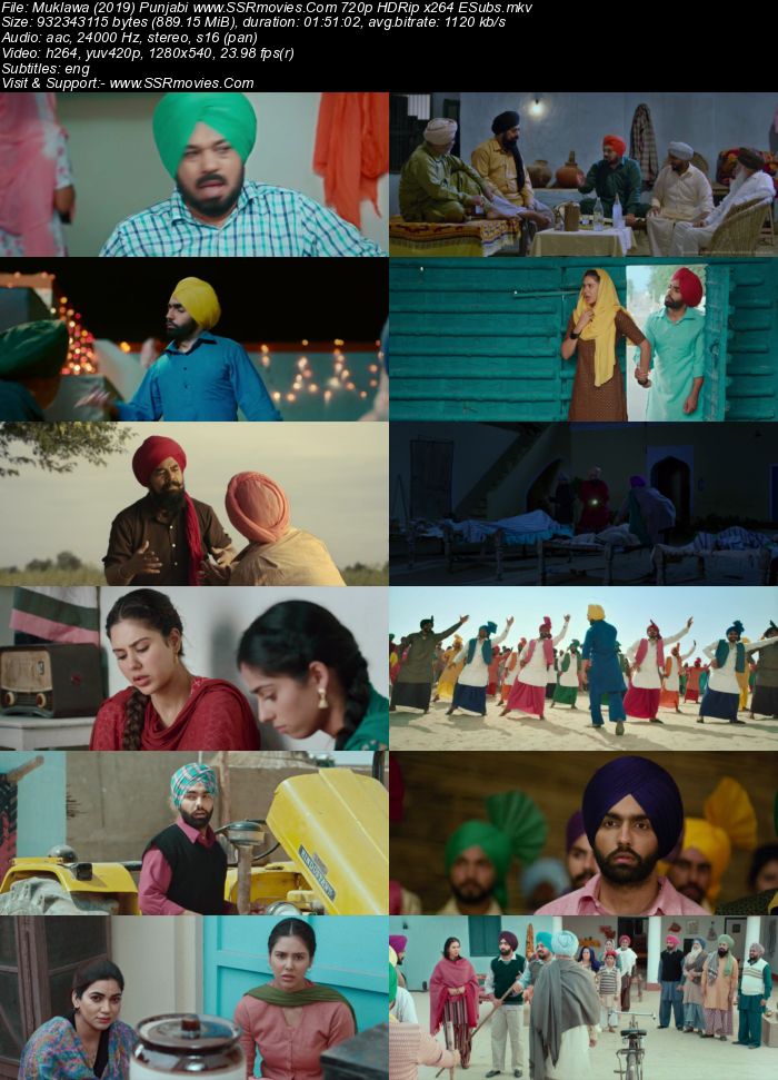Muklawa (2019) Punjabi 720p HDRip x264 900MB ESubs Movie Download