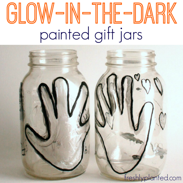 Fun & Easy Glow-in-the-Dark Gift Jars - FreshlyPlanted