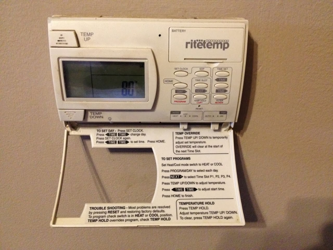 How to Program a Ritetemp Model 8050 Thermostat · Share Your Repair