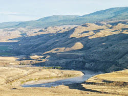 Het woestijnachtige binnenland van British Columbia