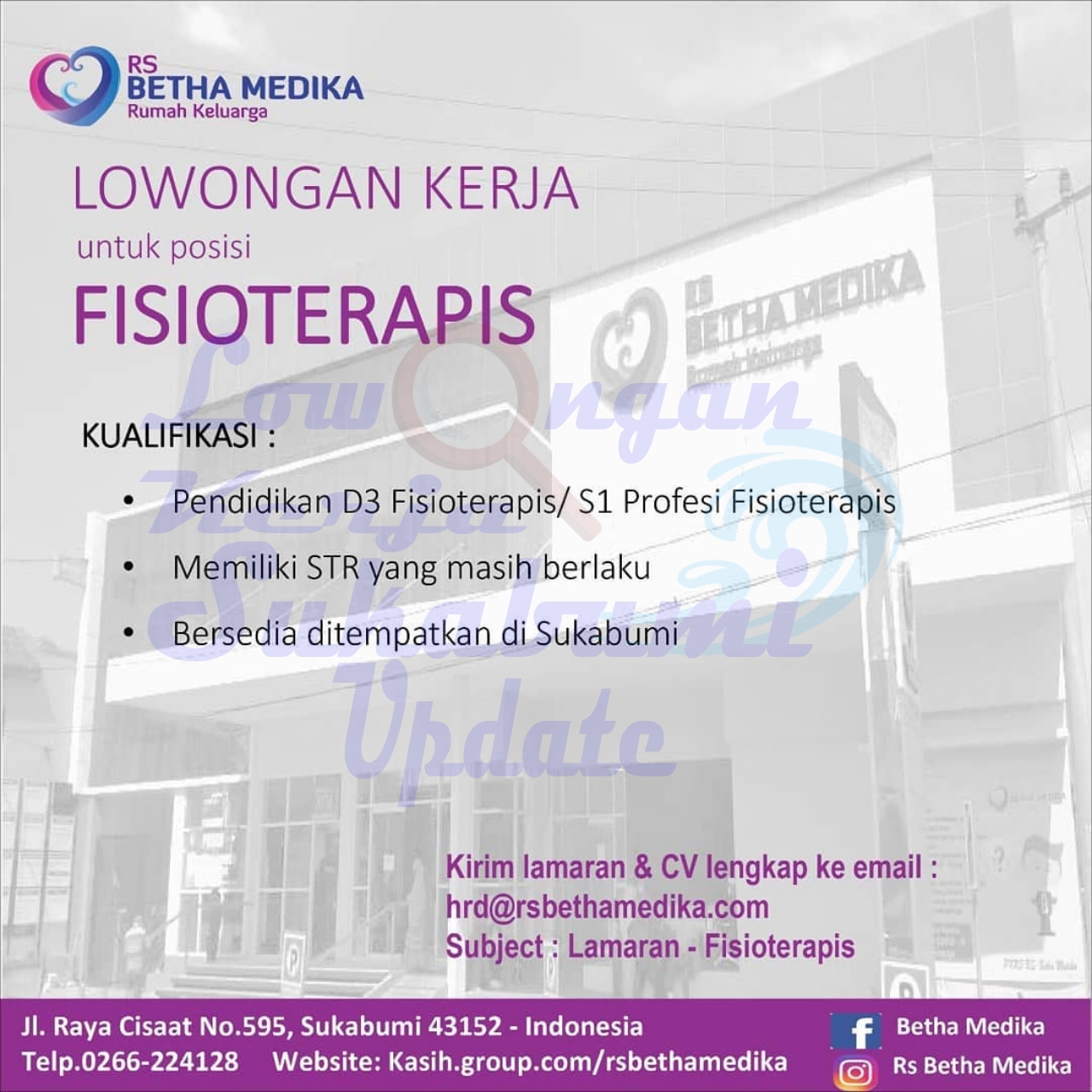 Lowongan Kerja RS Betha Medika