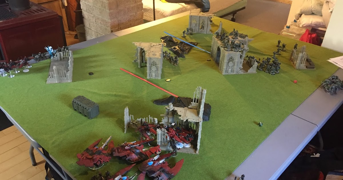 The Rules Lawyer Solo Pandemic Battle Report 40k Aeldari vs. Space Marines