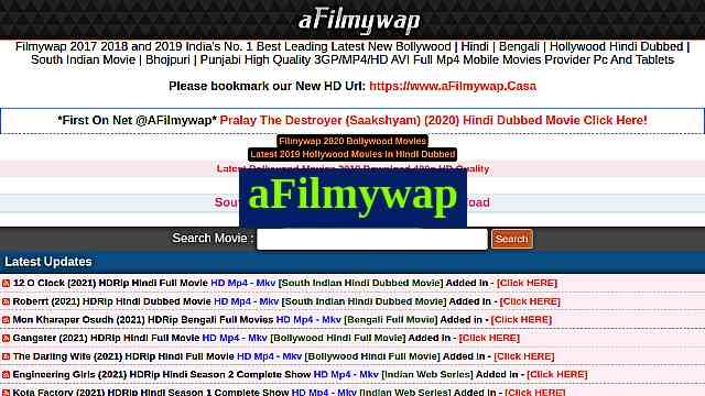 afilmywap site
