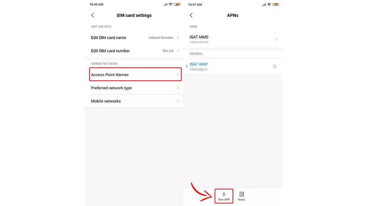 Setting APN Indosat Android Setting APN Indosat Android