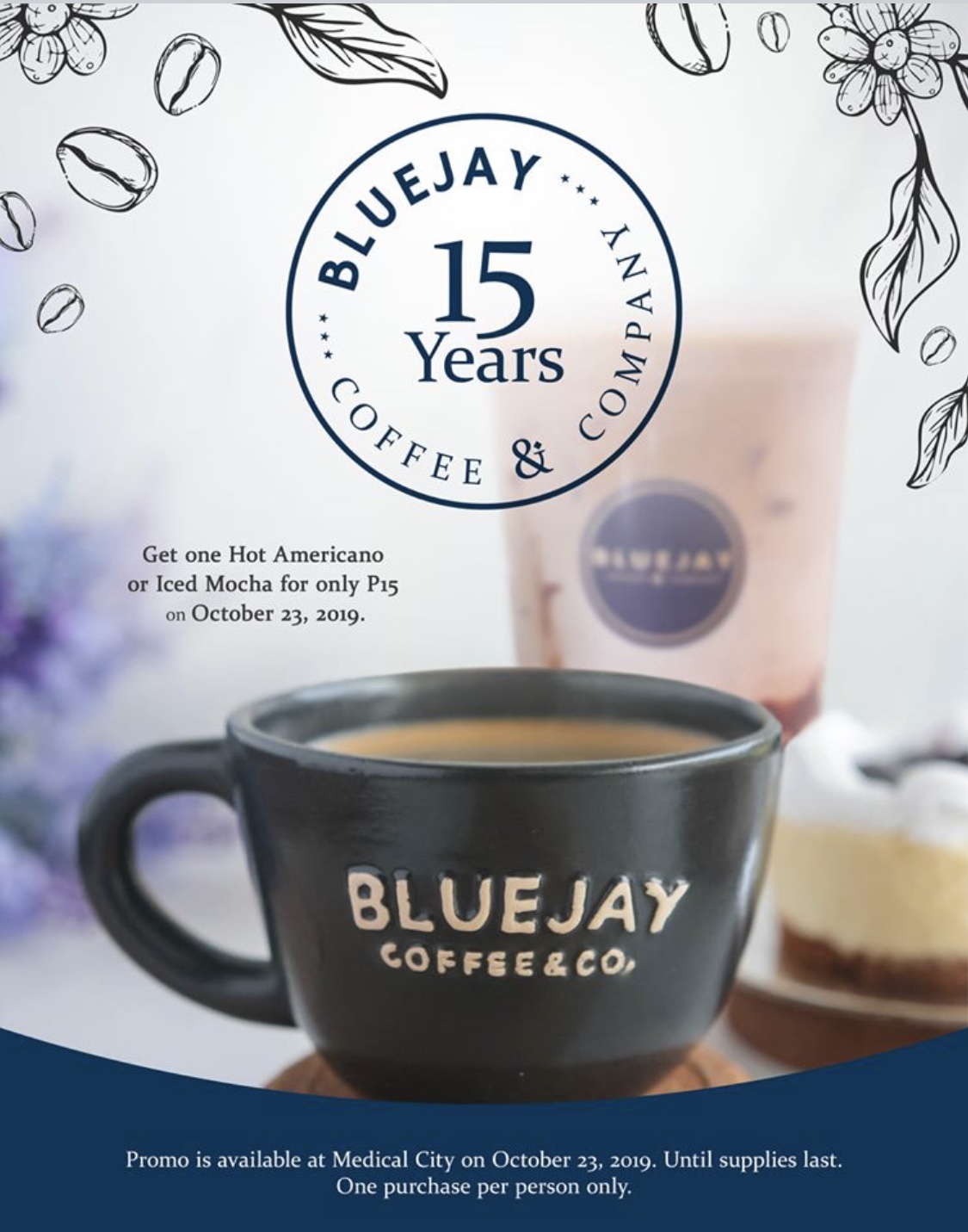 Bluejay Coffee & Company Celebrates Their 15th Anniversary With P15