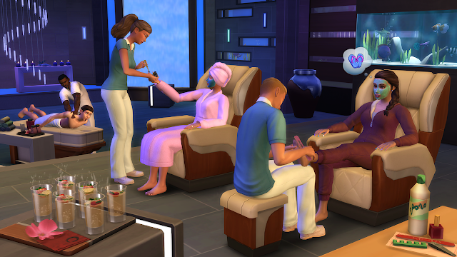Los Sims 4 presentan la actualización del pack Día de Spa.