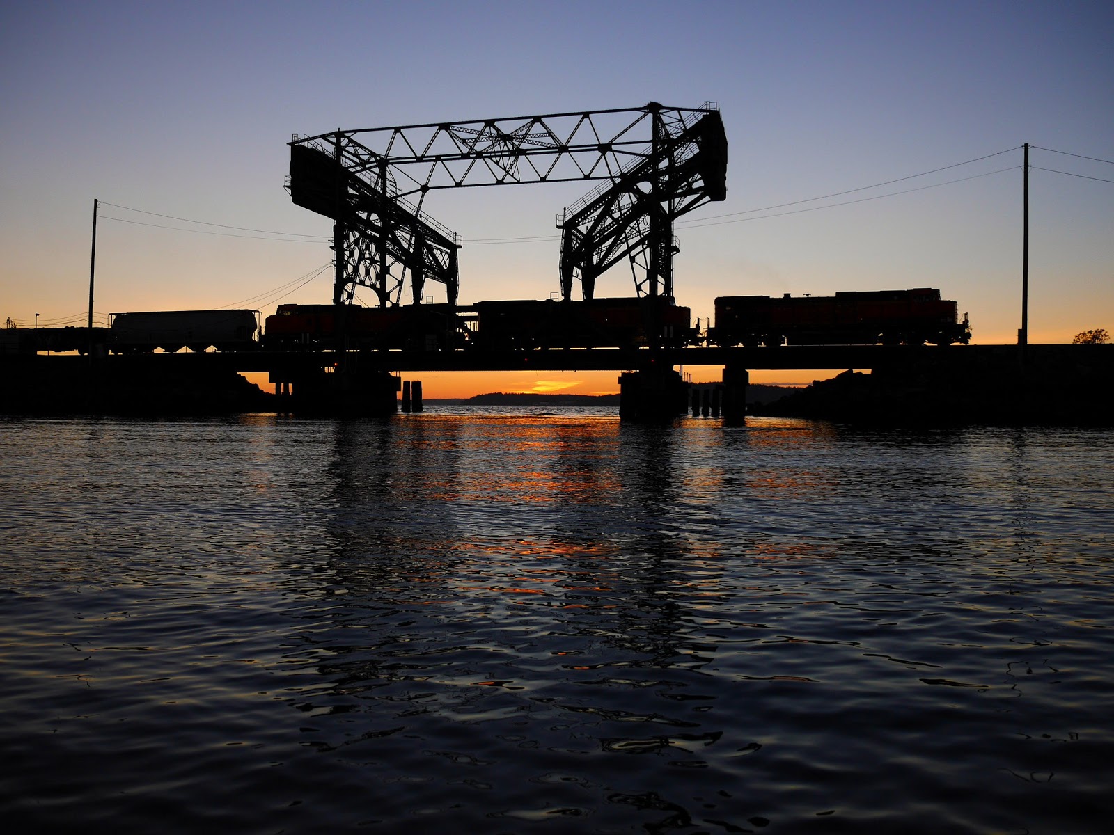 Industrial History BNSF/Northern Pacific Bridge over Chambers Bay at