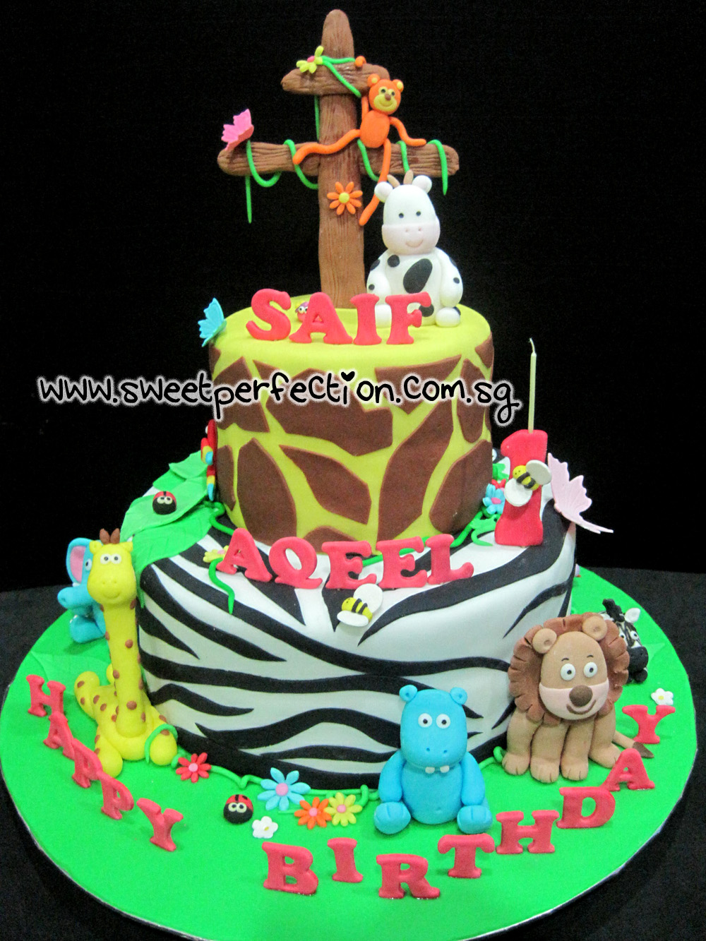 Sweet Perfection Cakes Gallery: Code A24 - 3D Handmold Safari Theme ...