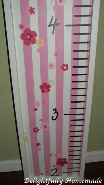 Delightfully Homemade: Custom Order-Children's Growth Chart