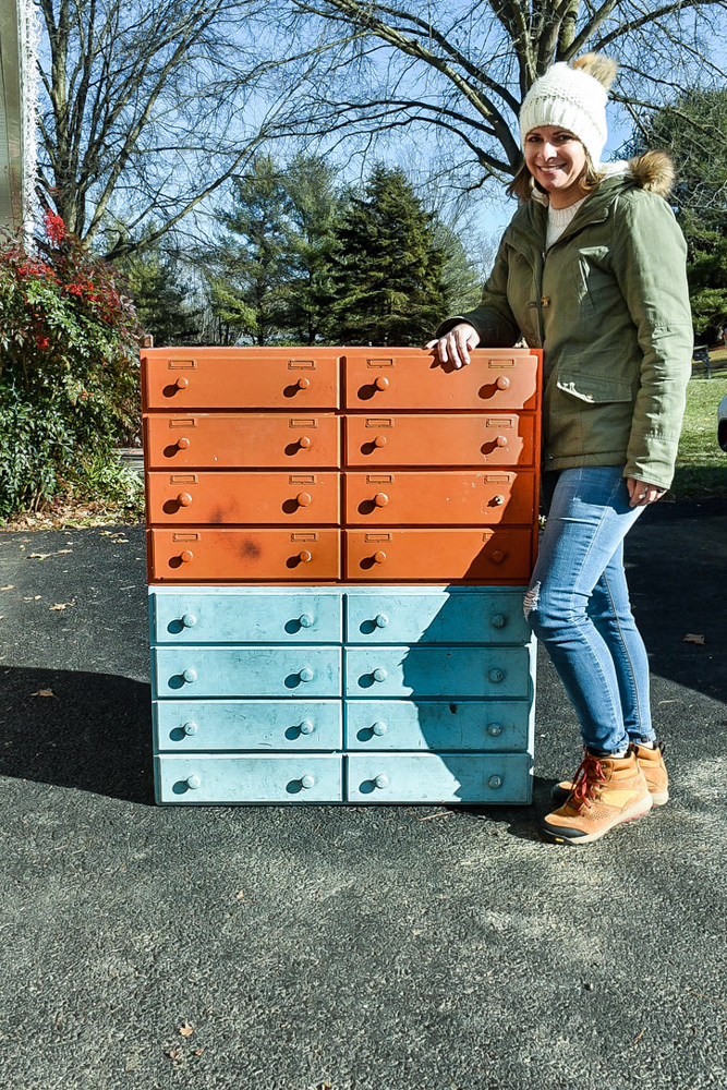 Furniture Makeover Painted MultiDrawer Hardware Little