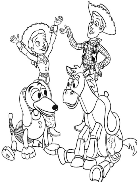 Top 10 coloring pages | Woody Toy Story Printable Coloring Pages