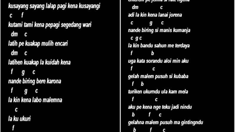 Chord Lagu Malam Minggu Jadi Kelabu