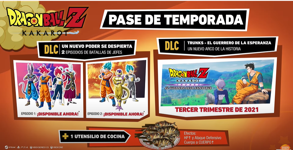 Trunks El Guerrero de la Espenza El nuevo DLC de DBZ Kakarot No