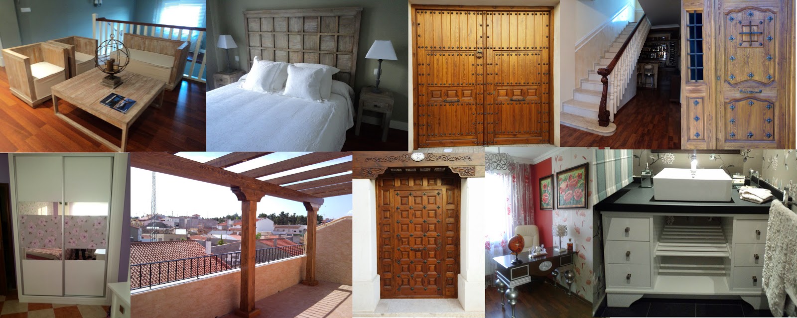 puertas rústicas, puertas modernas de interior, muebles de madera a medida, armarios empotrados, escaleras