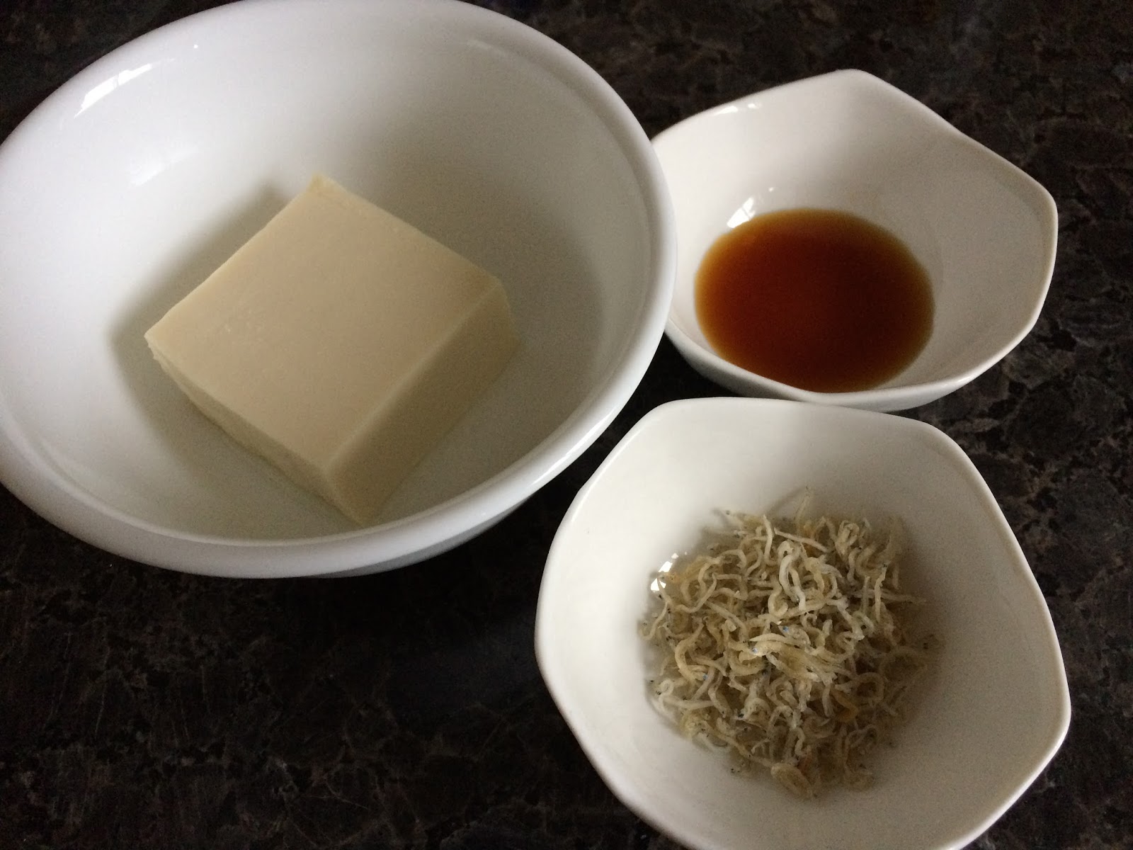 Working Mama's Kitchen Tofu with Baby Anchovies