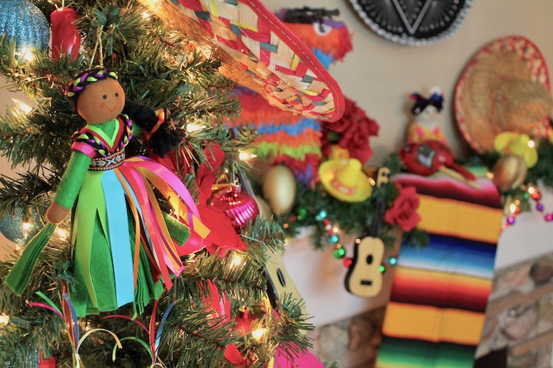 Feliz Navidad Fiesta themed Christmas tree LAURA'S little PARTY