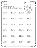 Color By Numbers Divide By One By Fern Smith's Classroom Ideas Available at TeacherspayTeachers.